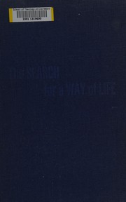 Front cover of The search for a way of life by Elijah E. Kresge