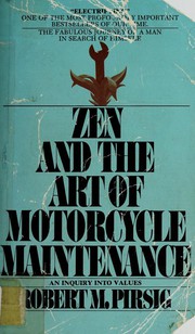 Front cover of Zen and the Art of Motorcycle Maintenance by Robert M. Pirsig