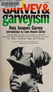 Front cover of Garvey and Garveyism by A.J. Garvey