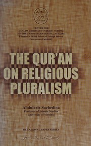 Front cover of The Qur'an on religious pluralism by Abdulaziz Abdulhussein Sachedina