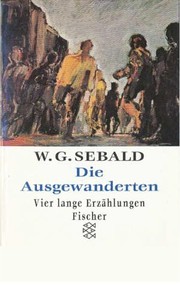 Cover of Die Ausgewanderten by W. G. Sebald