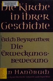 Front cover of Die Erweckungsbewegung by Erich Beyreuther