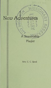 Cover of New adventures by Yund, C. C. Mrs