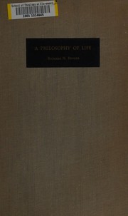 Front cover of A philosophy of life by Richard N. Bender