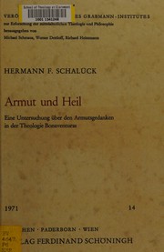 Front cover of Armut und Heil by Hermann F. Schalück