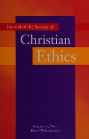 Cover of Journal of the Society of Christian Ethics by Mary Jo Iozzio