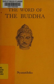 Cover of The word of the Buddha by Nyanatiloka Bhikkhu