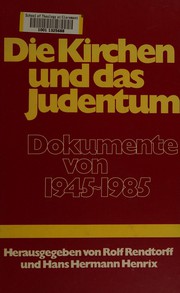 Cover of Die Kirchen und das Judentum by Rolf Rendtorff
