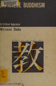 Front cover of Japanese Buddhism by Watanabe, Shōkō