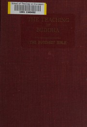 Front cover of The teaching of Buddha by Unknown
