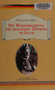 Front cover of Die Wiederbelebung des religiösen Denkens im Islam by Sir Muhammad Iqbal