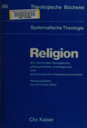Front cover of Religion by Christoph Elsas