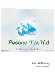 Front cover of Pesona TAUHID  ke-1 - infak ebook Gratis 02032021 by Adjat ARS Endang