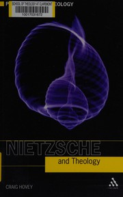 Front cover of Nietzsche and theology by Craig Hovey