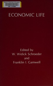 Cover of Economic life by W. Widick Schroeder