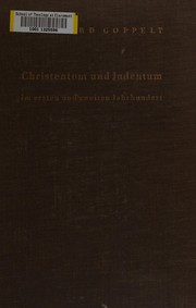 Cover of Christentum und Judentum im ersten und zweiten Jahrhundert by Goppelt, Leonhard