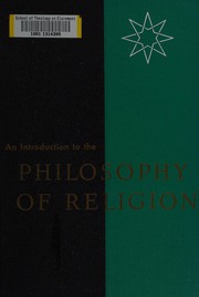 Cover of An introduction to the philosophy of religion by Robert Leet Patterson