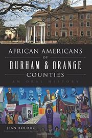 Front cover of African Americans of Durham & Orange Counties by Jean Bolduc