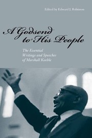 Cover of A Godsend to His People by Edward J. Robinson