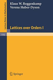 Front cover of Lattices over Orders I by Klaus W. Roggenkamp