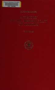Front cover of A history of the Mishnaic law of purities by Jacob Neusner