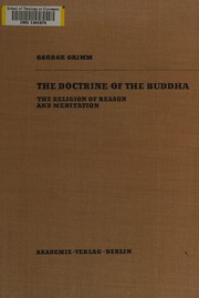 Cover of The doctrine of the Buddha by George Grimm