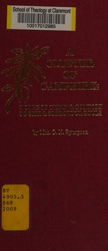 Front cover of A cluster of camphire by Susannah Spurgeon