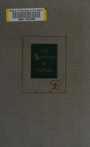 Front cover of The philosophy of Spinoza by Benedictus de Spinoza