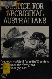 Front cover of Justice for aboriginal Australians by Elizabeth Adler
