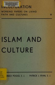 Front cover of Islam and culture by Vincenzo Poggi