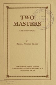 Cover of Two masters by Bertha Cooper Fraser