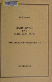Front cover of Spätjudentum und Heilsgeschichte by Bent Noack