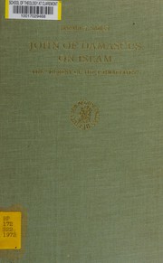 Cover of John of Damascus on Islam by Daniel J. Sahas