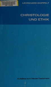 Cover of Christologie und Ethik by Goppelt, Leonhard