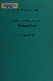 Front cover of Das paulinische Evangelium by Peter Stuhlmacher