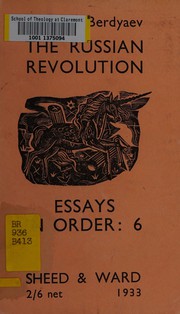 Front cover of The Russian revolution by Nikolaĭ Berdi͡aev