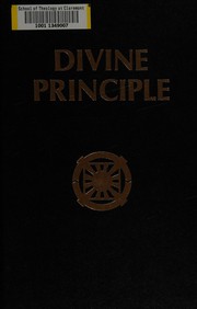 Cover of Divine principle by Sun Myung Moon