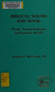 Front cover of Biblical Sound and Sense by Thomas P. McCreesh