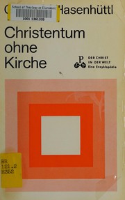 Front cover of Christentum ohne Kirche by Gotthold Hasenhüttl