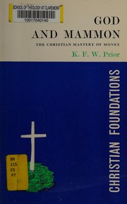 Front cover of God and mammon by Kenneth Francis William Prior