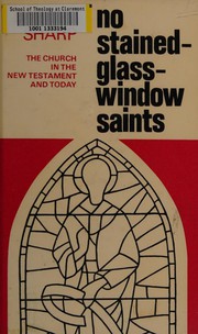 Cover of No stained-glass-window saints by David G. Sharp