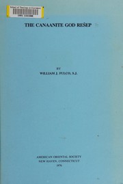 Front cover of The Canaanite god Rešep by William J. Fulco