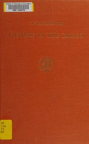 Front cover of Fasting in the Koran ... by K. Wagtendonk