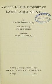 Front cover of A guide to the thought of Saint Augustine by Eugène Portalié