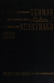 Cover of Thomas natural shorthand by Charles A. Thomas