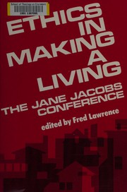 Cover of Ethics in making a living by Fred Lawrence