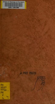Front cover of A poet prays by Violet Alleyn Storey