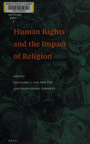 Cover of Human rights and the impact of religion by J. A. van der Ven