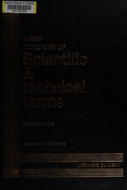 Front cover of A new dictionary of scientific and technical terms by Ahmad Sh Khatib