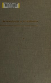 Front cover of An introduction to psychology by Gardner Murphy